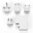 25W (4-Port) USB Type-C Travel Charger / Multi Plug Adapter for Phone / Tablet